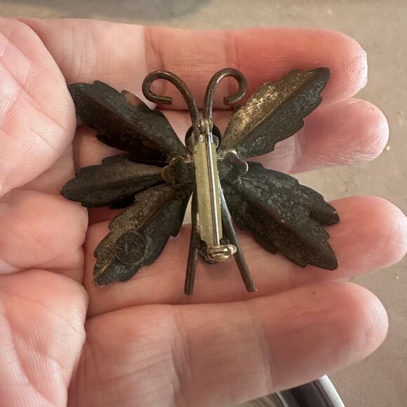 Vintage 1950s Copper Butterlfy/Moth Brooch/Pin-Bell Trading Post - Picture 5 of 6